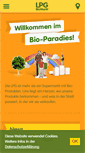 Mobile Screenshot of lpg-biomarkt.de